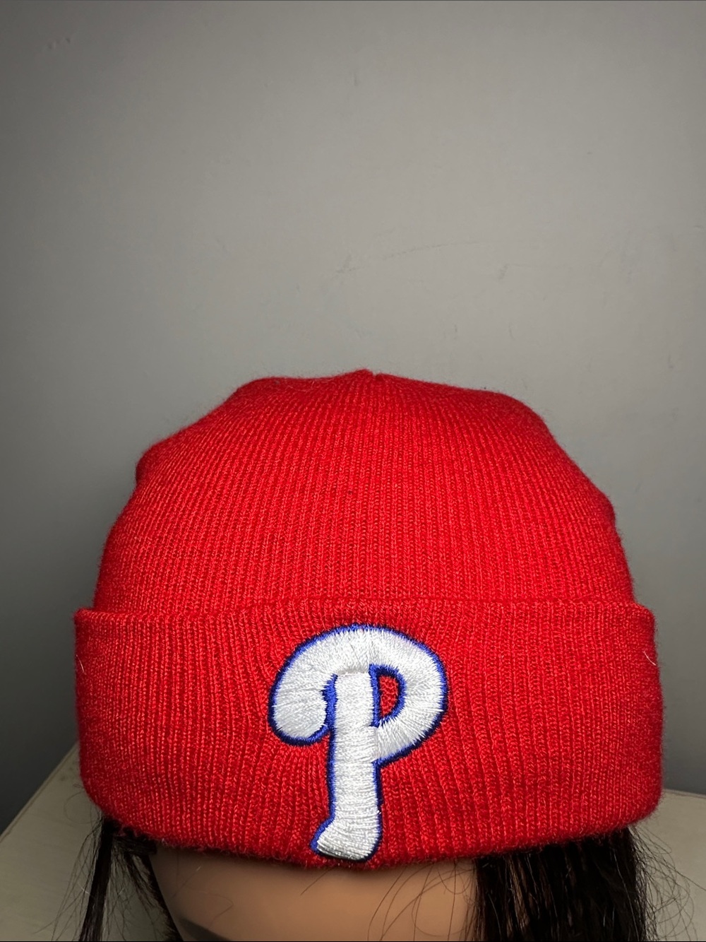 Phillies Red Kids World Series 2008 Knit Beanie with White 'P' Patch